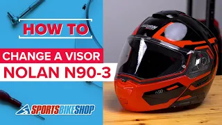 How to change a visor: Nolan N90-3 motorcycle helmet