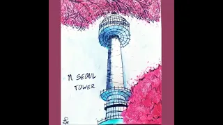 11yrs lakshya's left hand drawing#Seoul tower#south korea#lala's drawing corner 😍