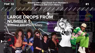 Large Drops from Number 1 | Billboard 200 Albums Chart History