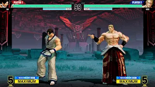 Kim Kaphwan vs Geese Howard (Hardest AI) - KOF XV (PS5 4K 60FPS)