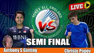 #highlight; Anthony Sinisuka Ginting (INA) vs Christo Popov (FRA); Semifinal All England Open 2024
