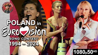 Poland 🇵🇱 in Eurovision Song Contest (1994-2024)