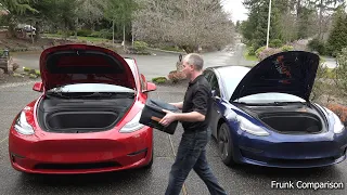 #1 - Tesla Model Y compared to Tesla Model 3 side by side