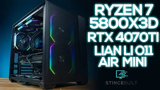 Lian Li O11 Air Mini w/ Ryzen 7 5800X3D + MSi 4070ti