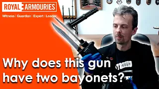 The experimental gun with two bayonets, the Sterling Model S11 with firearm expert Jonathan Ferguson