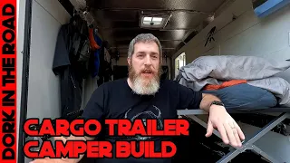 6X12 Cargo Trailer Toy Hauler Camper Conversion Walkthrough: Complete Camping and Bike Hauling Setup