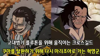 [원피스 1082화 심층분석] 고대병기 플루톤을 위해 움직이는 크로스길드 그리고 쿠마를 탈환하기 위해서 다시 마리조아로 가는 혁명군