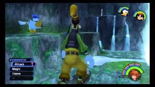 Let's Play Kingdom Hearts HD 1.5 Remix Part 21: Boss 6 and the waterfall cavern