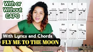 Fly Me to the Moon Guitar Tutorial for Beginners with Chords and Lyrics
