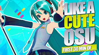 FIRST 30 Min of HATSUNE MIKU Project DIVA MegaMix+