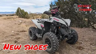 Tusk Megabite tires installed on the Can-am Renegade 1000 + test ride and comparisons.