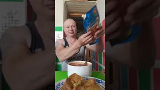 мукбанг красный суп гренки mukbang