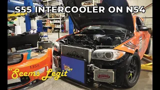 BMW S55 Intercooler On N54 Time Attack Car