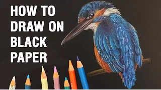 How to Draw with Colored Pencils on Black Paper: TIPS and WALKTHROUGH