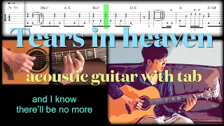 How to play ‘Tears in heaven’ on acoustic guitar with tabs