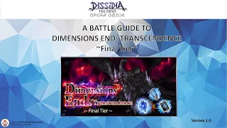 DFFOO [GL] Dimensions End Transcendence FINAL Overview