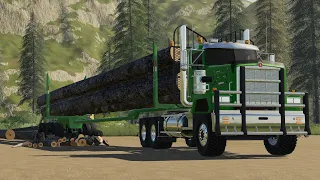 Loading The BIG Logs! Logging Industry Farming Simulator 19