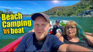 Camping remote Patonga Beach - surrounded by OCEAN & RIVER