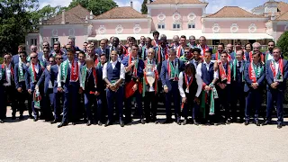 Campeões Europeus de Futebol recebidos em Belém