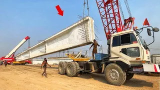 Extremely Dangerous World’s Biggest Load Transported By Road | Bridge Crane Build