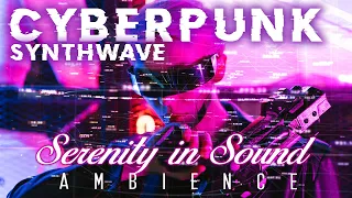 Cyberpunk Synthwave Ambience | Study and focus music. | AI | Relax and day dream.