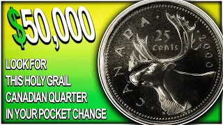 "RARE 2000 QUARTERS WORTH BIG MONEY" - Valuable Canadian Quarters You Should look for!!