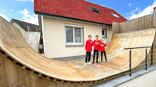 Ils ont un SKATEPARK dans leur Jardin !