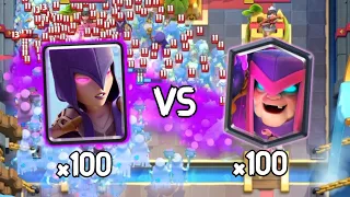 100 Witches vs. 100 Mother Witches (Clash Royale)