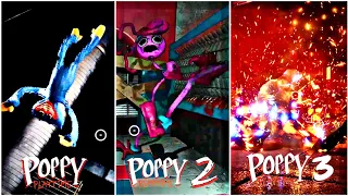 ALL Final Bosses Deaths Comparison - Poppy Playtime: Chapter 1 Vs Chapter 2 Vs Chapter 3