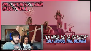 Lola Indigo, TINI, Belinda - Niña de la Escuela | 🌟 Reacción Productor y Bailarín 🌟 | #NeckeYBisweik