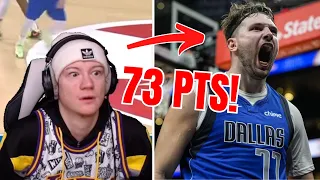 LUKA SCORED 73 PTS! Reacting to Mavericks vs Hawks!