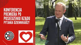 Donald Tusk: Konferencja - pytania dziennikarzy