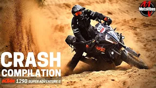 CRASHES & FAILS KTM 1290 Super Adventure S // ON-ROAD and OFF-ROAD Motorcycle CRASHES