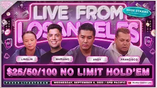 Ryan Garcia, Mariano, Andy, Linglin, Francisco & Henry Play $25/50/100 - Commentary by David Tuchman