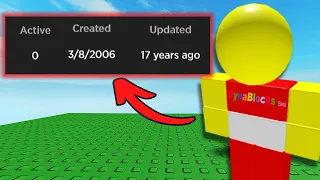 I Found the Oldest Roblox Games