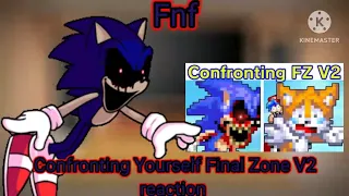 Fnf react to Confronting Yourself Final Zone V2 Mod! (Gacha reaction)