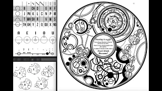 Explaining  how to read my most impressive gallifreyan artwork so far!