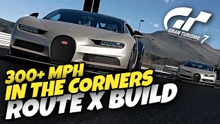 GT7 | Route X Bugatti Chiron Build | 300+ MPH in the Corners with Maximum Grip Tune Setup!