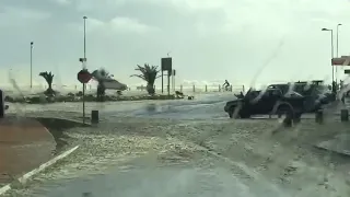 Rain and flooding in Sea Point, Cape Town