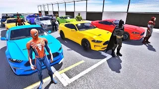 HOMEM ARANHA BATMAN HOMEM DE FERRO E CARROS DESAFIO COM SUPER HERÓIS - IR GAMES