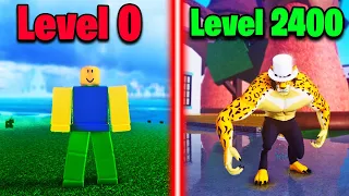 Blox Fruits Going From Noob To Max Level With Leopard In One Video...