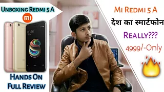 Redmi 5A | Desh Ka Smartphone? | Budget Android Smartphone Unboxing & Overview (in Hindi-हिंदी)