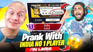 India No 1 Player Daady Calling In My Opponent Rank Game Looby - Garena Free Fire Max