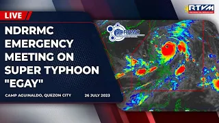 NDRRMC Emergency Meeting on Super Typhoon Egay 07/26/2023
