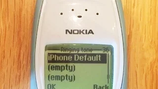 Classic Nokia playing iPhone Marimba ringtone!