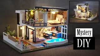 DIY Miniature Dollhouse Kit || West Creek House With Garden Villa Design - Relaxing Satisfying Video