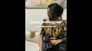 MOROCCAN BLACK FASHION CAFTAN 2022- BEYOND IMAGINATION- MAHA LAMAHAOUAR MAISON DE HAUTE COUTURE