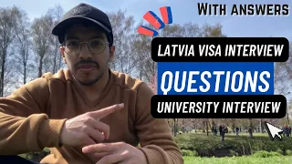 Visa interview Latvia | RTU University interview | Questions and My experience
