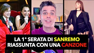 La 1ª serata di SANREMO 2024 riassunta con una CANZONE (in meno di 90")