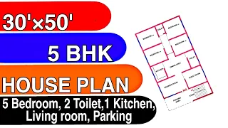 30 x 50 House Plan || 1500 Sqft || 30 x 50 Ghar ka Naksha || #shorts #trending #viralvideo